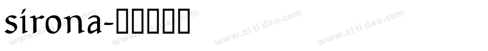sirona字体转换