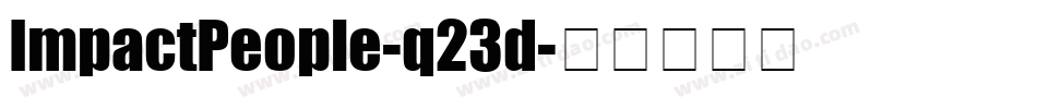 ImpactPeople-q23d字体转换