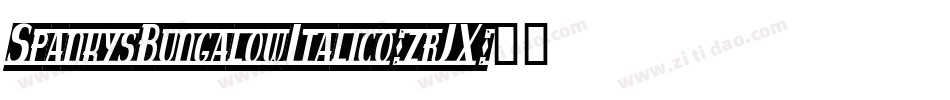 SpankysBungalowItalico-zrJX字体转换