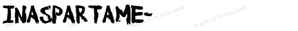 InAspartame字体转换