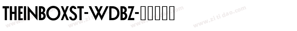 TheInboxSt-WdBz字体转换