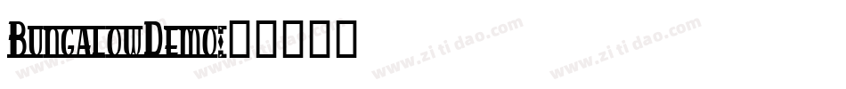 BungalowDemo字体转换