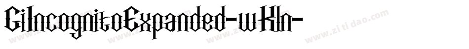 GiIncognitoExpanded-wKln字体转换