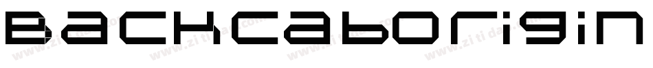BackcabOriginal-OA06字体转换