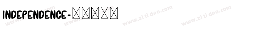 independence字体转换