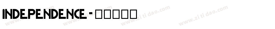 independence字体转换