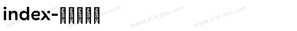 index字体转换