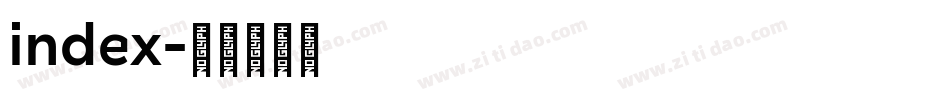 index字体转换