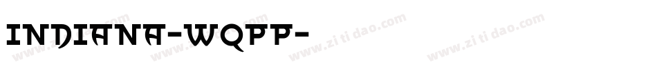 Indiana-wqpP字体转换