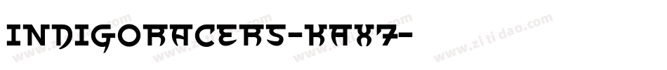 Indigoracers-KAx7字体转换