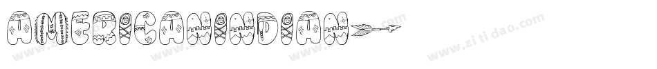 AmericanIndian字体转换