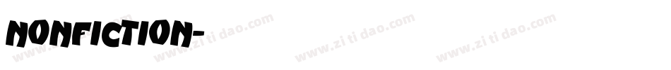 NONFICTION字体转换
