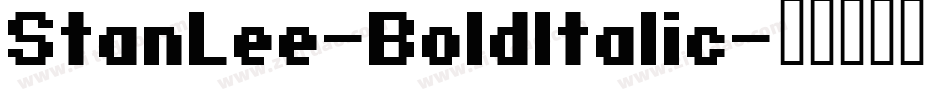 StanLee-BoldItalic字体转换