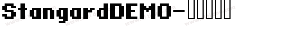 StangardDEMO字体转换