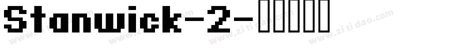 Stanwick-2字体转换