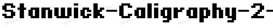 Stanwick-Caligraphy-2字体转换