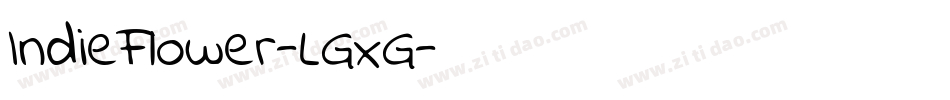 IndieFlower-LGxG字体转换