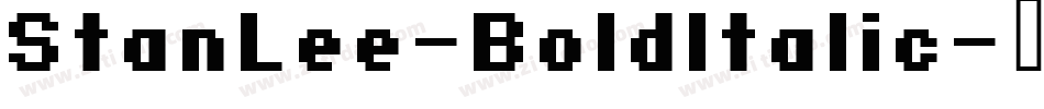 StanLee-BoldItalic字体转换