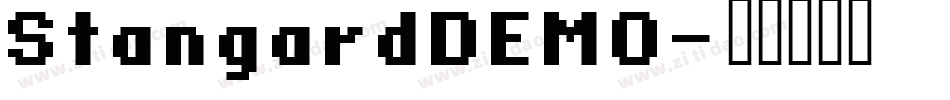 StangardDEMO字体转换