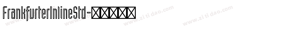 FrankfurterInlineStd字体转换