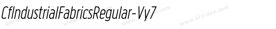 CfIndustrialFabricsRegular-Vy70字体转换