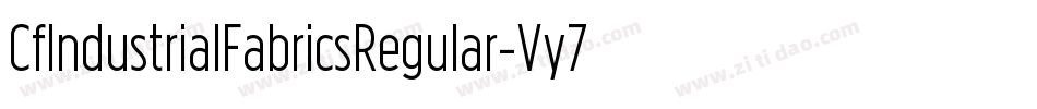 CfIndustrialFabricsRegular-Vy70字体转换