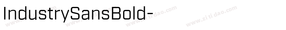 IndustrySansBold字体转换