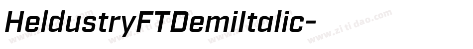 HeldustryFTDemiItalic字体转换