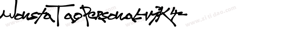 MonstaTagPersonal-vjK4字体转换