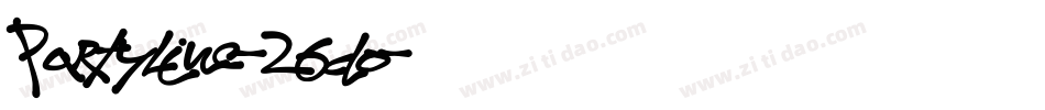 Partyline-26do字体转换