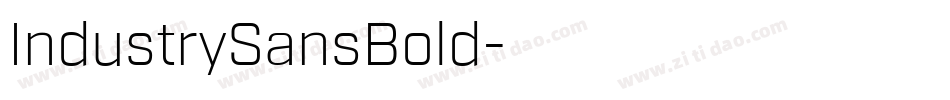 IndustrySansBold字体转换