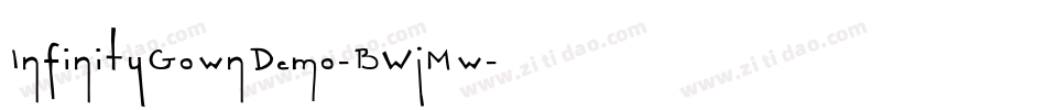 InfinityGownDemo-BWjMw字体转换