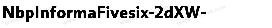 NbpInformaFivesix-2dXW字体转换