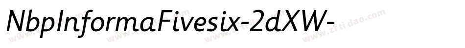 NbpInformaFivesix-2dXW字体转换