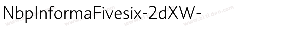 NbpInformaFivesix-2dXW字体转换