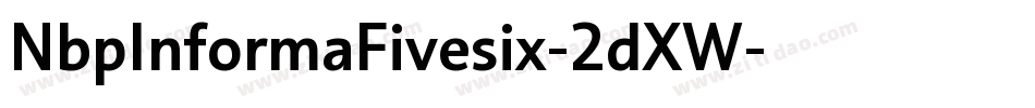 NbpInformaFivesix-2dXW字体转换