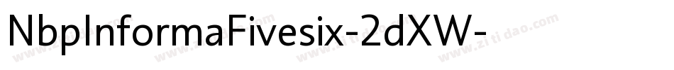 NbpInformaFivesix-2dXW字体转换