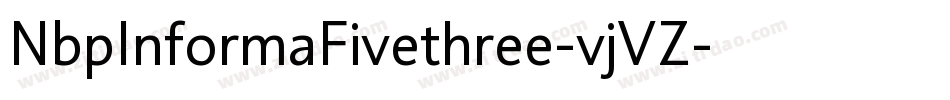 NbpInformaFivethree-vjVZ字体转换
