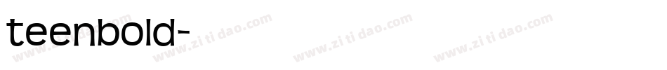 teenbold字体转换