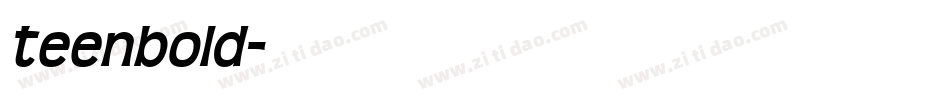 teenbold字体转换