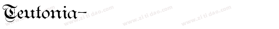 Teutonia字体转换