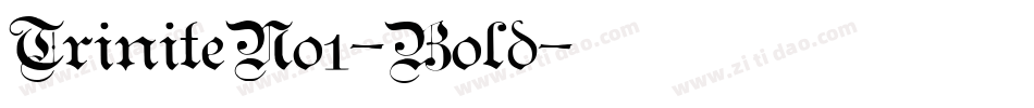 TriniteNo1-Bold字体转换