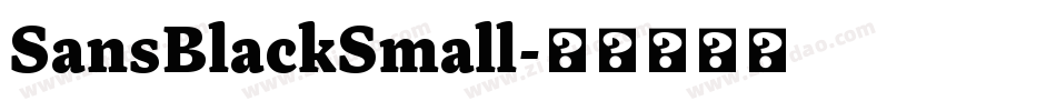 SansBlackSmall字体转换