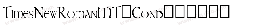 TimesNewRomanMT-Cond字体转换
