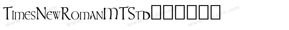 TimesNewRomanMTStd字体转换