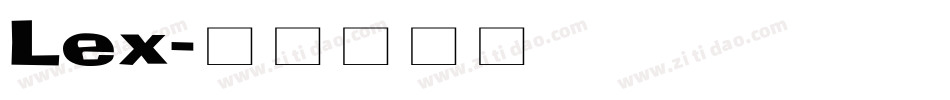 Lex字体转换