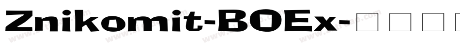 Znikomit-BOEx字体转换