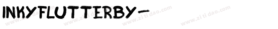 inkyflutterby字体转换