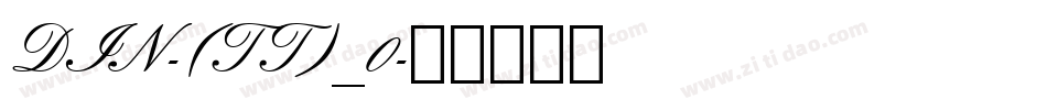 DIN-(TT)_0字体转换