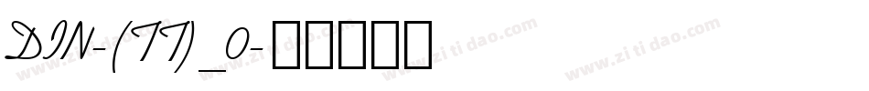 DIN-(TT)_0字体转换